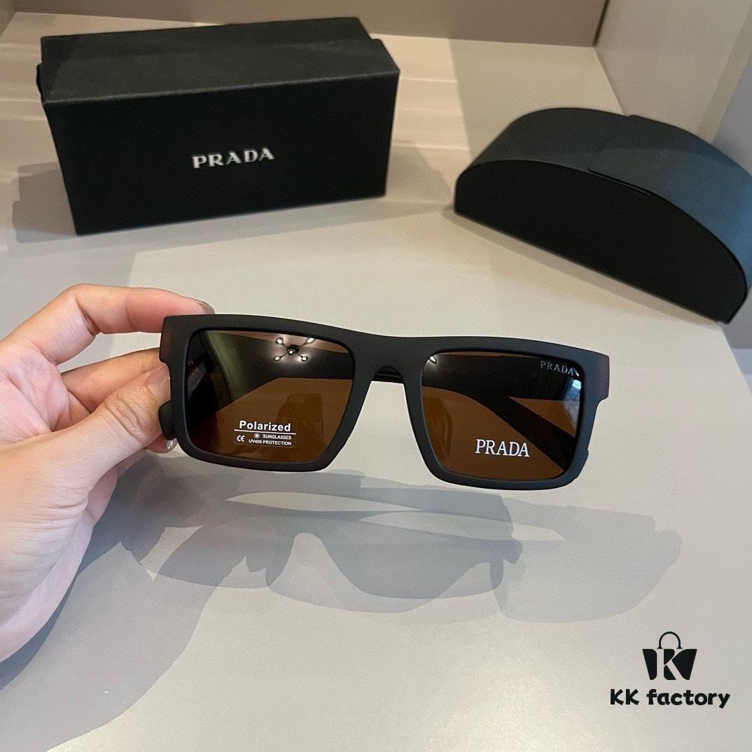Prada Unisex Trendy Streetwear Sunglasses, Lightweight Non-Pressure Nose Design