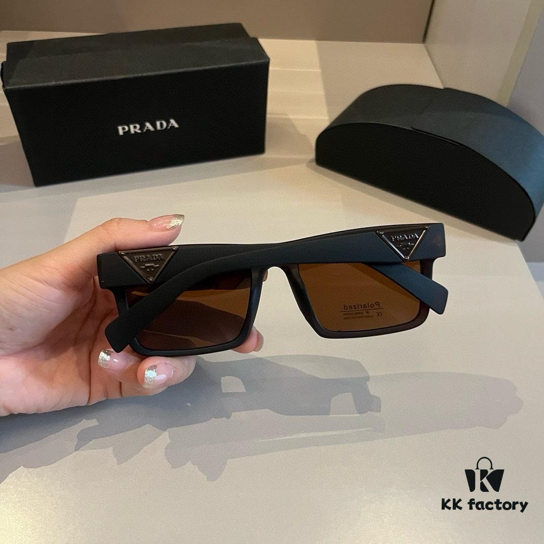 Prada Unisex Trendy Streetwear Sunglasses, Lightweight Non-Pressure Nose Design