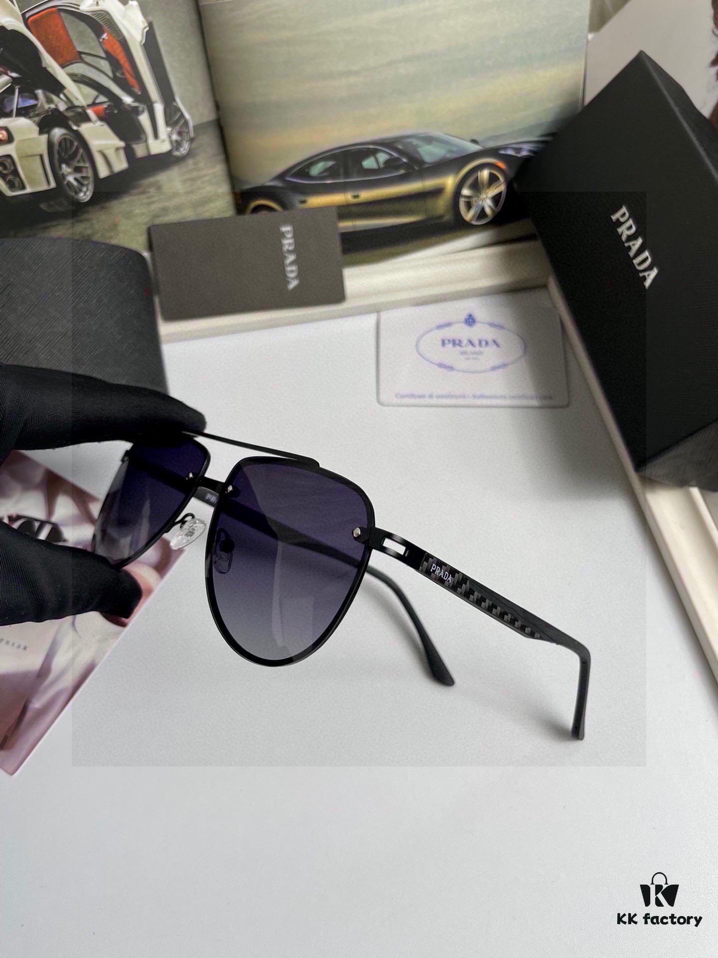Prada New Arrival High-Quality Men's and Women's Original Design Sunglasses 9116