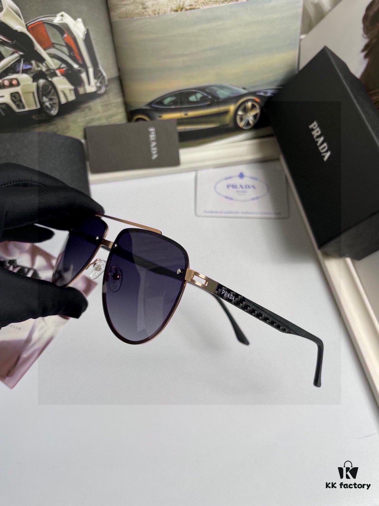 Prada New Arrival High-Quality Men's and Women's Original Design Sunglasses 9116