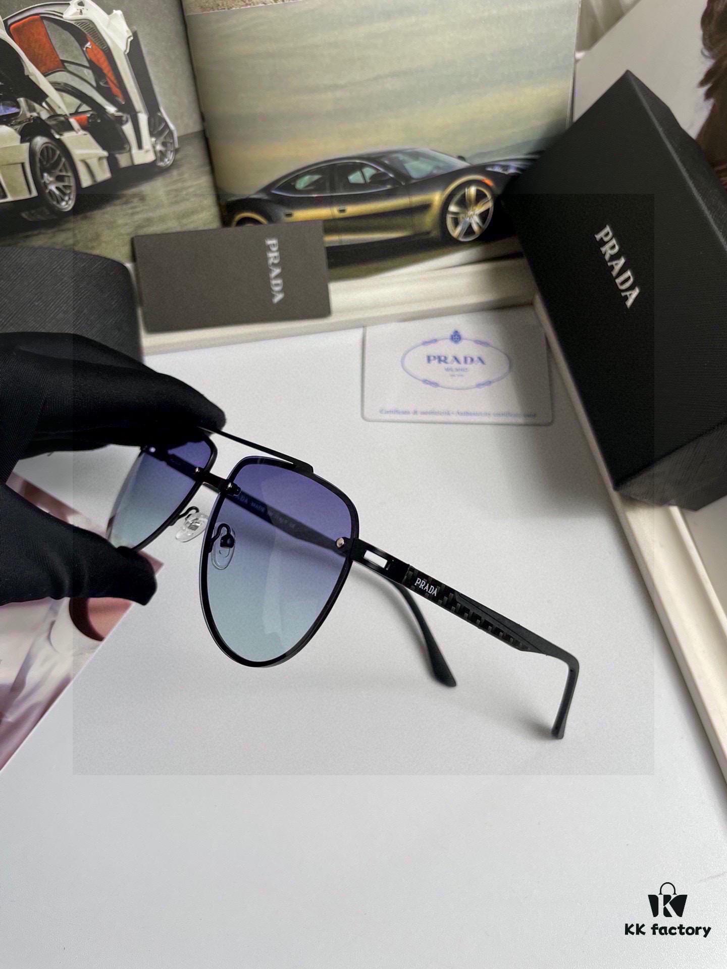 Prada New Arrival High-Quality Men's and Women's Original Design Sunglasses 9116