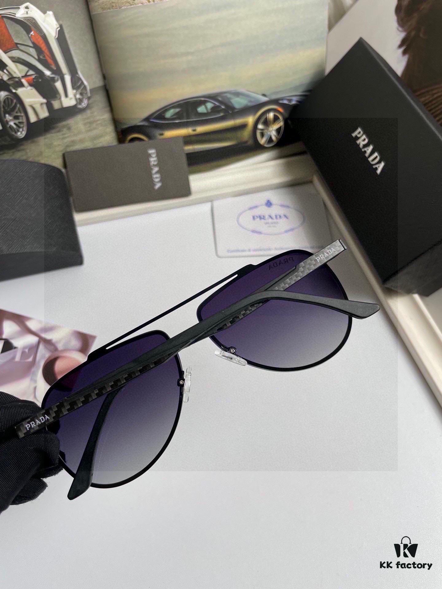 Prada New Arrival High-Quality Men's and Women's Original Design Sunglasses 9116