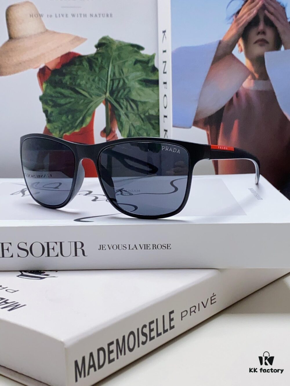 PRADA Prada High-Definition Lenses, World-Class Craftsmanship, Polarized Sunglasses, Premium Fashion Unisex Stylish and Slimming Sun Glasses, High Quality, Driving Sunglasses