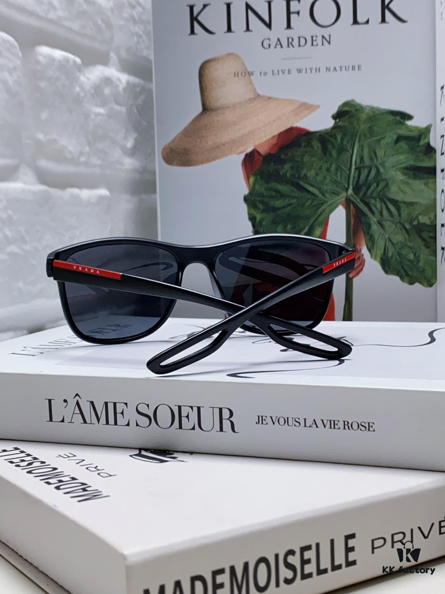 PRADA Prada High-Definition Lenses, World-Class Craftsmanship, Polarized Sunglasses, Premium Fashion Unisex Stylish and Slimming Sun Glasses, High Quality, Driving Sunglasses