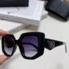 PRADA 2024 New Arrival Classic Triangle Logo Women's Fashionable Butterfly Cat-Eye Sunglasses 14ZSF
