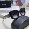 PRADA 2024 New Arrival Classic Triangle Logo Women's Fashionable Butterfly Cat-Eye Sunglasses 14ZSF
