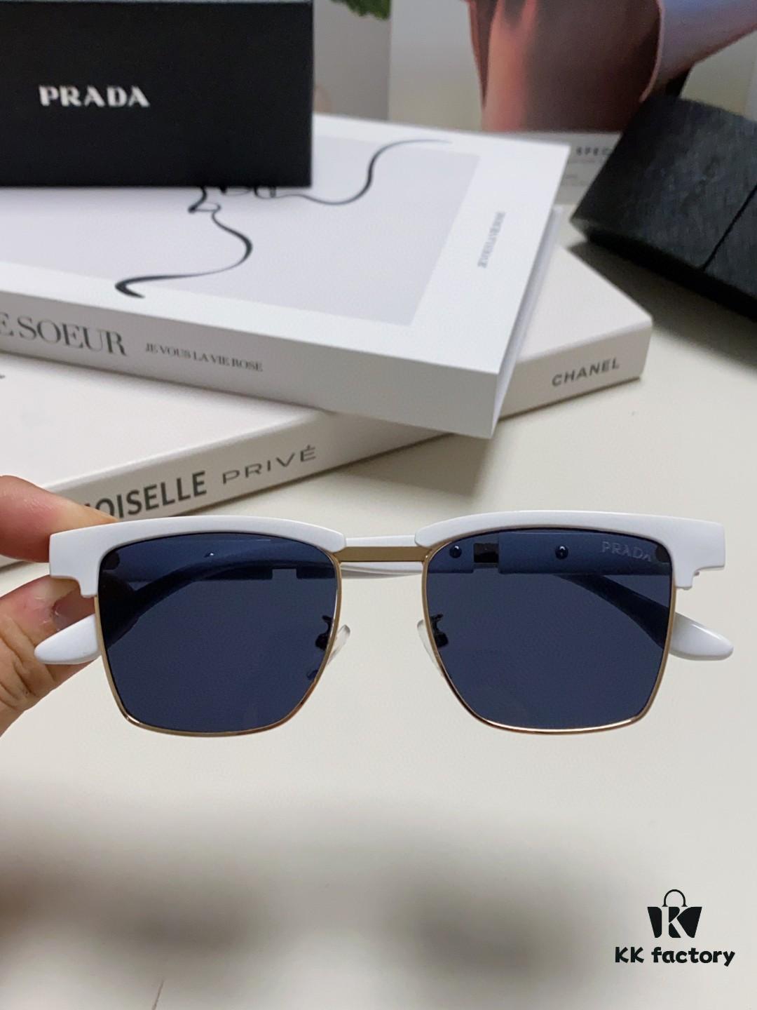 Prada Sunglasses, Classic Style with Distinctive Design, Premium Metal Logo on Temples and Frame, Newly Launched Popular Eyewear