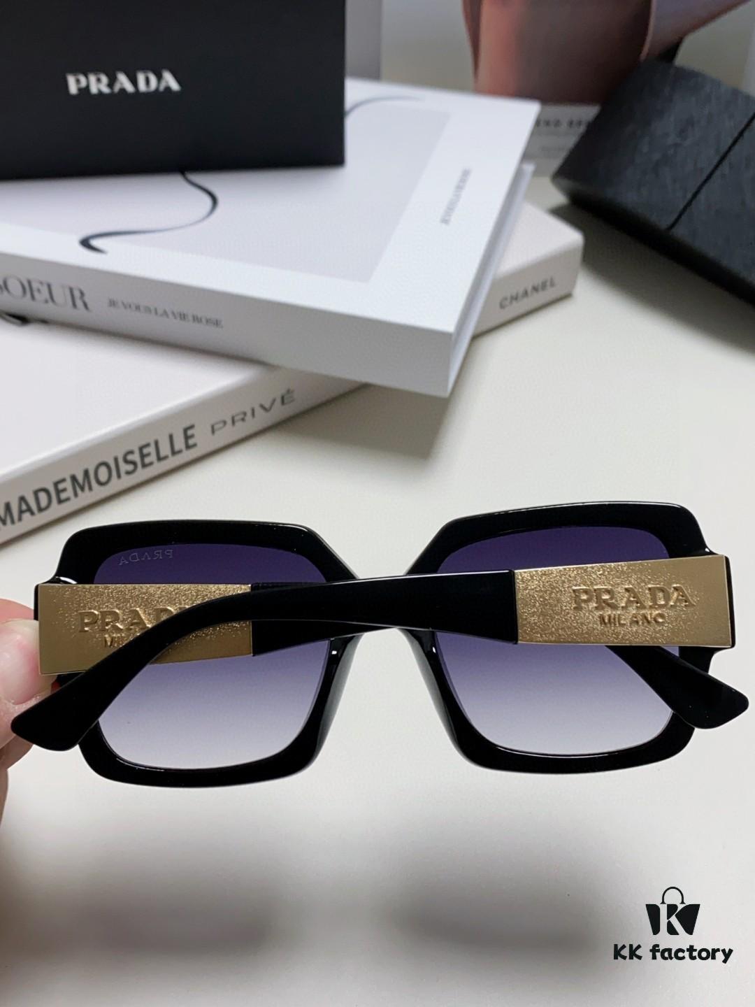 PRADA Runway Show Advertising Edition Color-Blocked Sporty Sunglasses