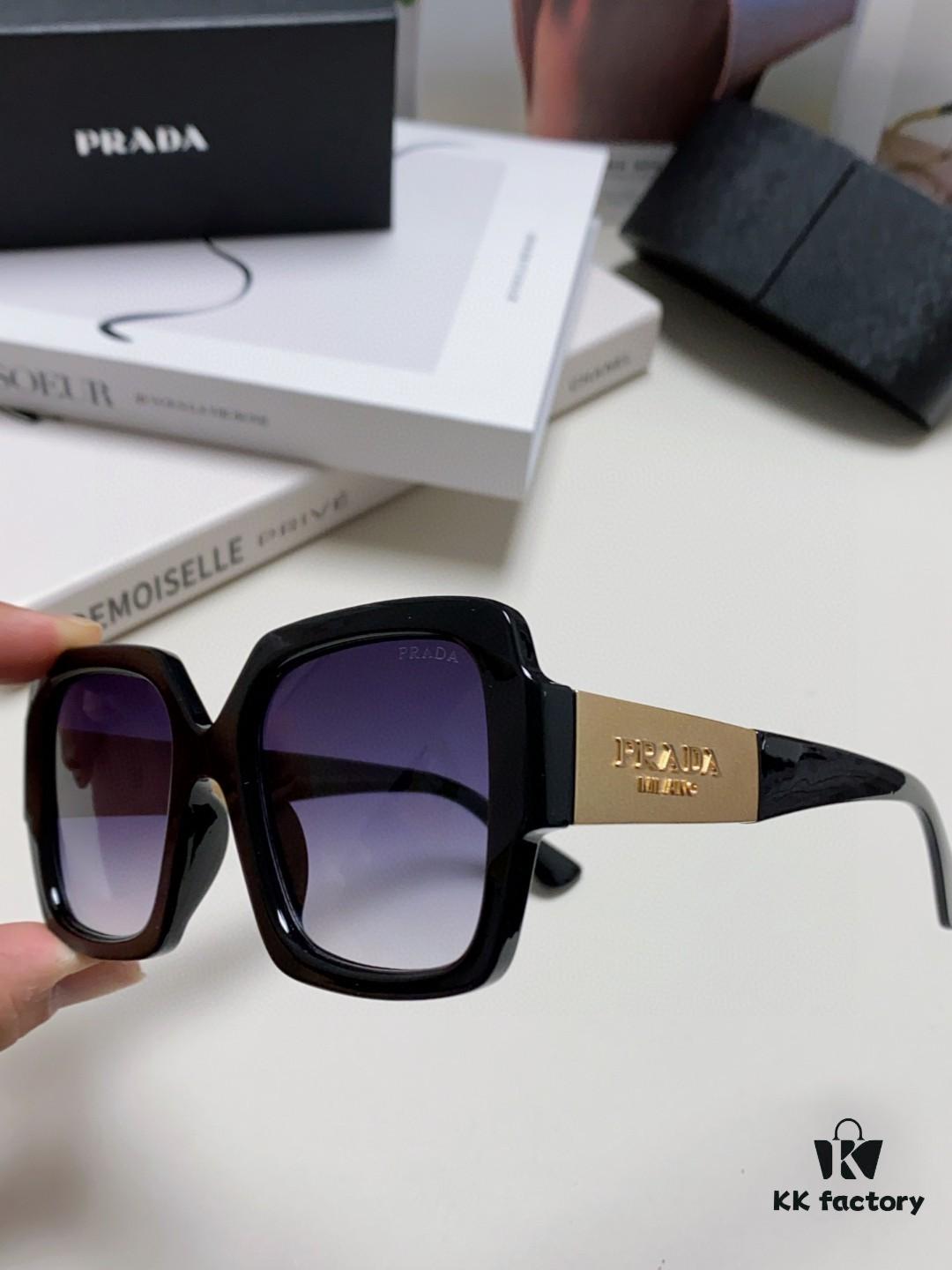 PRADA Runway Show Advertising Edition Color-Blocked Sporty Sunglasses