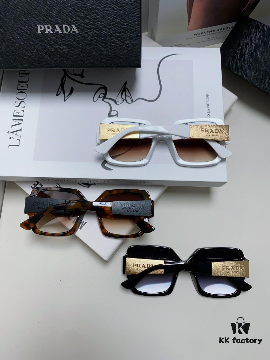 PRADA Runway Show Advertising Edition Color-Blocked Sporty Sunglasses