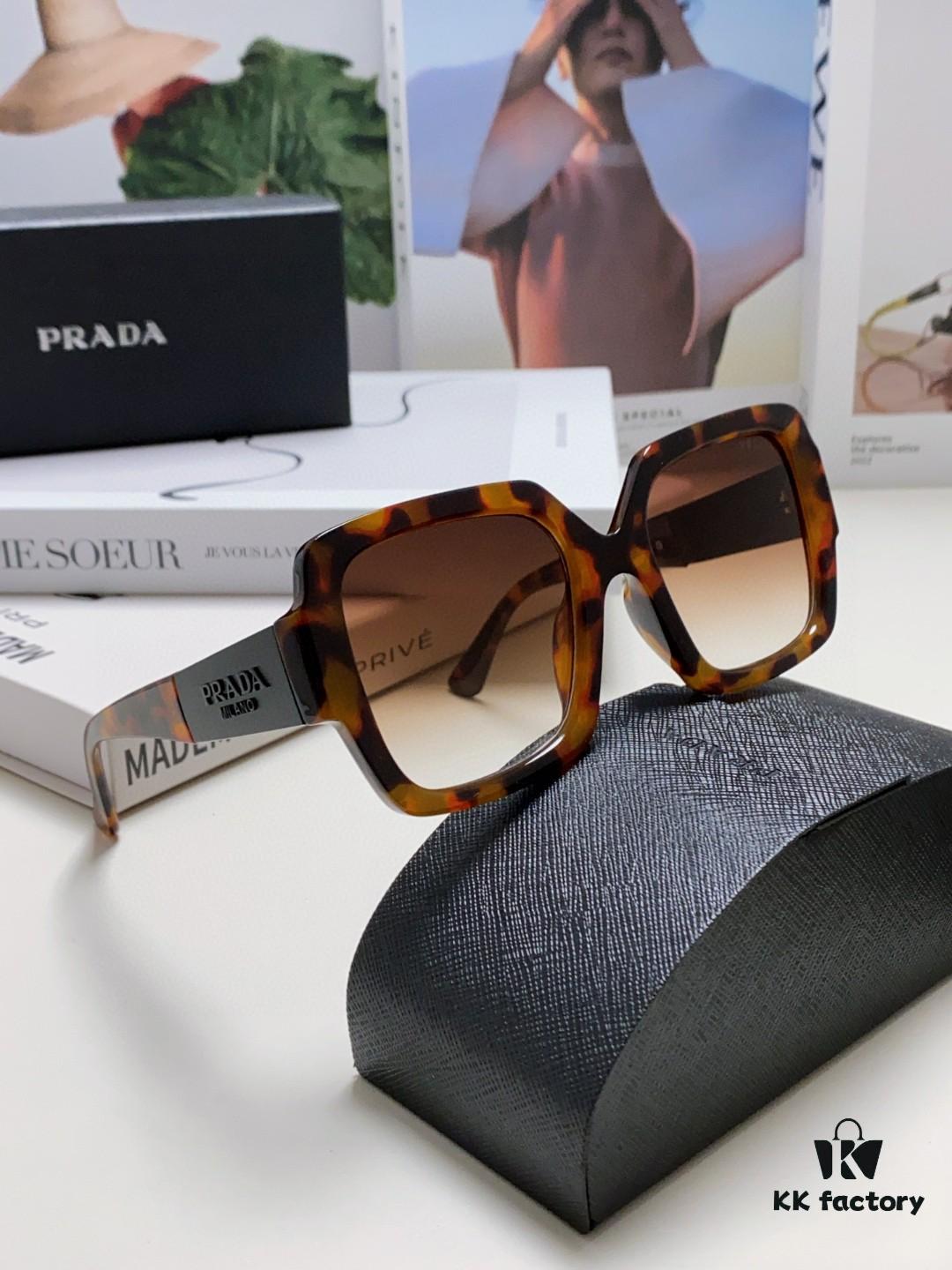 PRADA Runway Show Advertising Edition Color-Blocked Sporty Sunglasses
