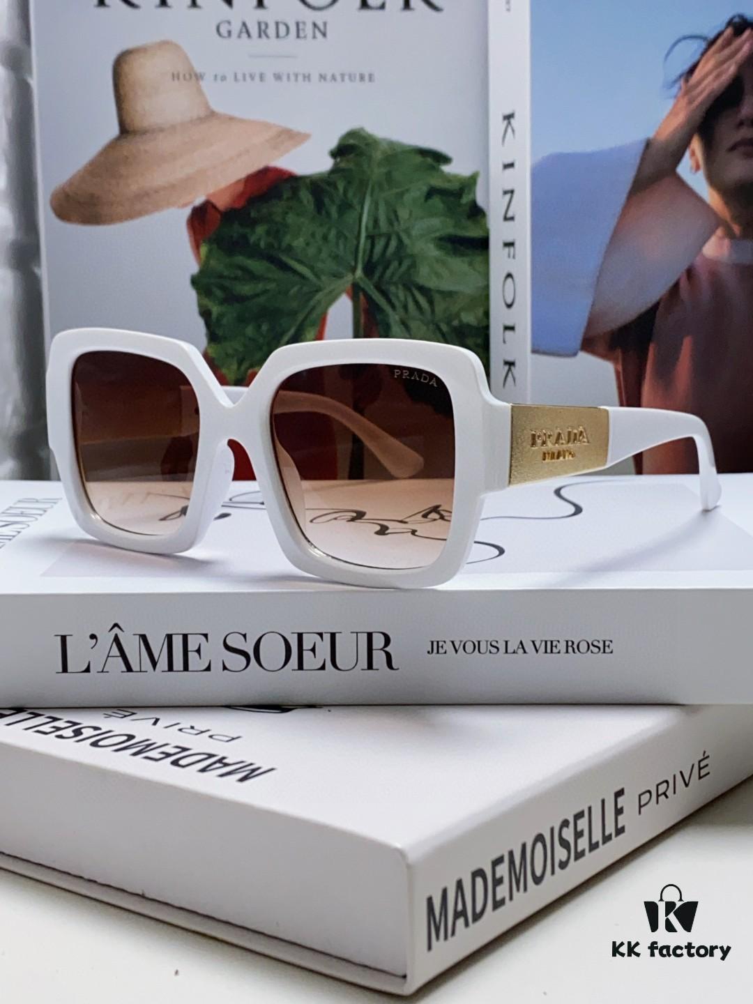 PRADA Runway Show Advertising Edition Color-Blocked Sporty Sunglasses