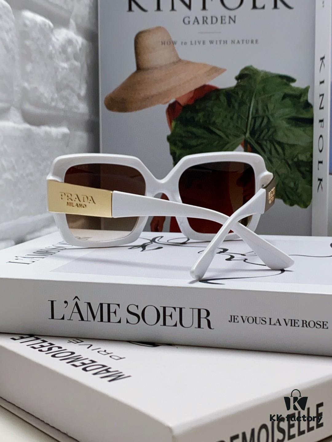 PRADA Runway Show Advertising Edition Color-Blocked Sporty Sunglasses