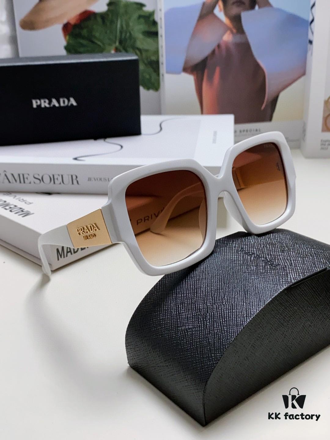 PRADA Runway Show Advertising Edition Color-Blocked Sporty Sunglasses