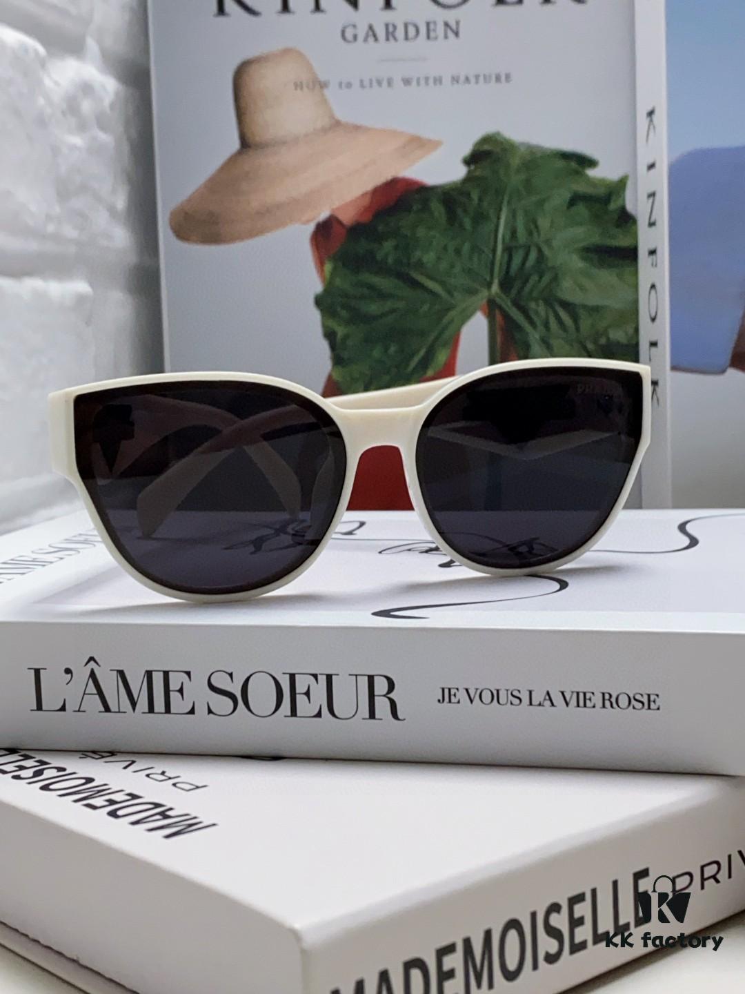 Prada 2024 New Arrival Sunglasses Fashionable Round Frame UV Protection Eyewear for Women