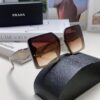 Prada 2024 New Fashion Minimalist Gradient Sunglasses for Round Face, Square Korean Style UV Protection Retro Ins Sunglasses