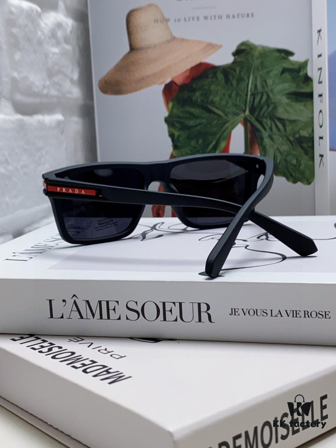 Prada Men's Driving 2024 New Unisex Sunglasses Fashion UV Protection Trendy Celebrity Glasses