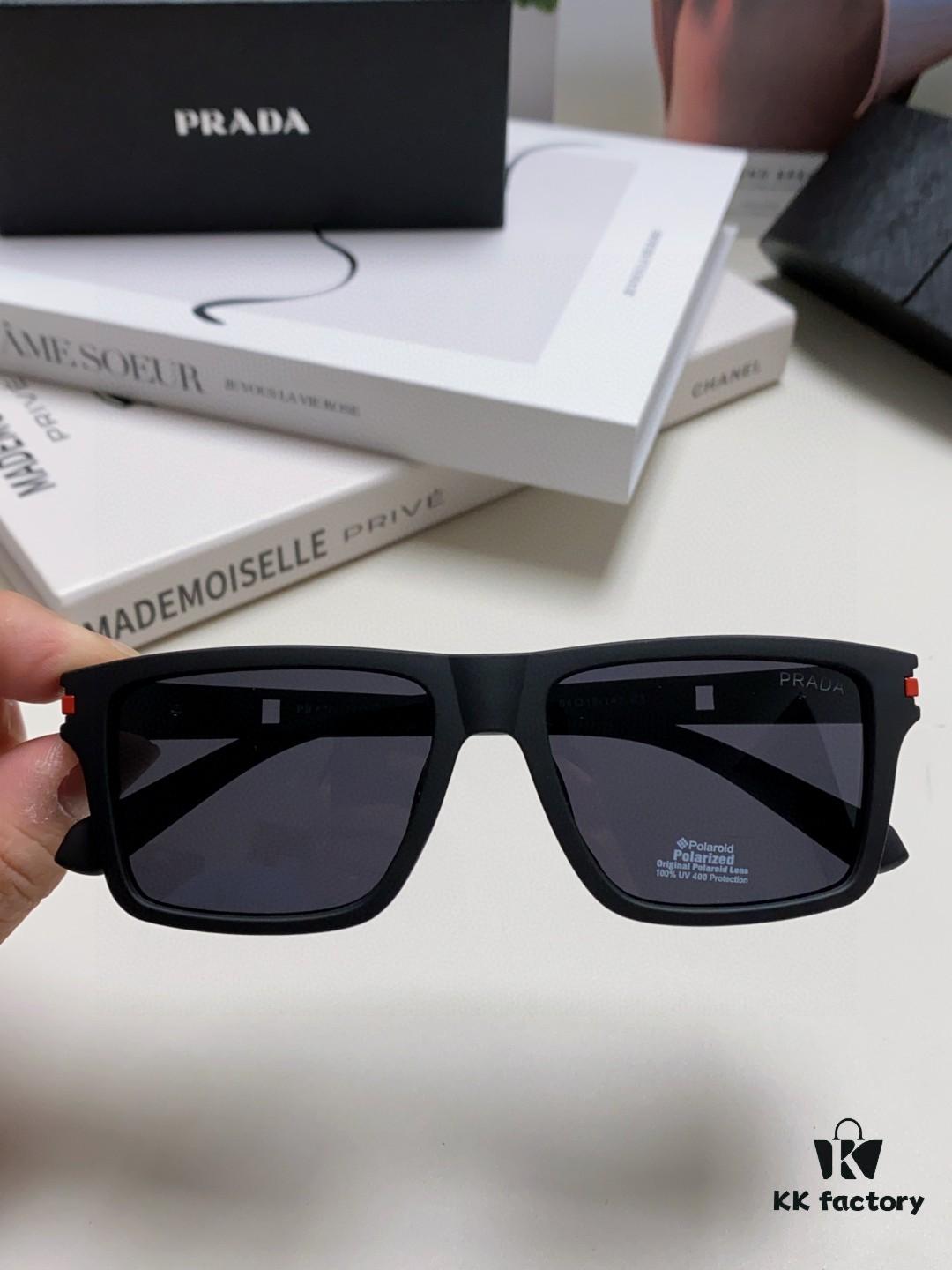 Prada Men's Driving 2024 New Unisex Sunglasses Fashion UV Protection Trendy Celebrity Glasses