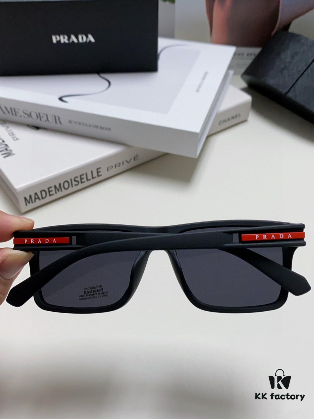Prada Men's Driving 2024 New Unisex Sunglasses Fashion UV Protection Trendy Celebrity Glasses