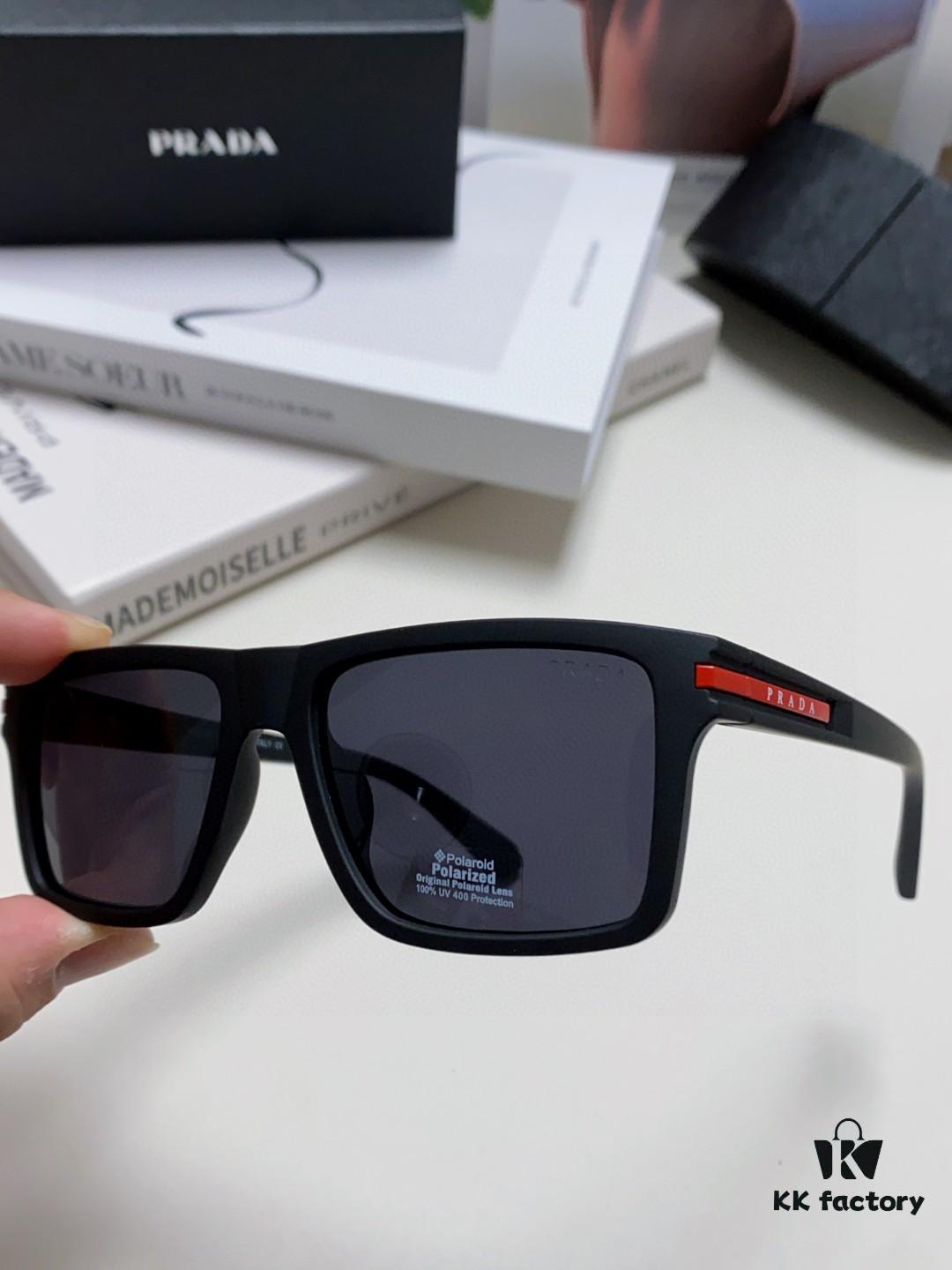 Prada Men's Driving 2024 New Unisex Sunglasses Fashion UV Protection Trendy Celebrity Glasses