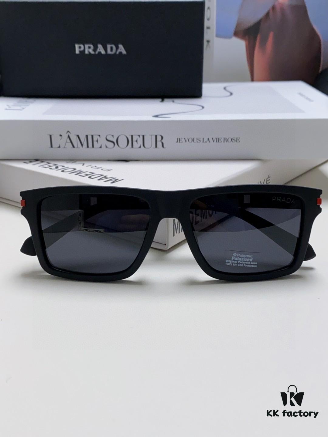 Prada Men's Driving 2024 New Unisex Sunglasses Fashion UV Protection Trendy Celebrity Glasses