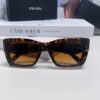 Prada 2024 New Arrival Sunglasses for Women, UV-Protective Fashion Sun Glasses for Summer, Trendy Round Frame Unisex Eyewear for Driving and Online Celebrity Style
