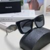 Prada 2024 New Arrival Sunglasses for Women, UV-Protective Fashion Sun Glasses for Summer Driving, Trendy Round Frame Unisex Shades