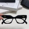 Prada 2024 New Optical Eyeglass Frame Cat-Eye Large Frame Women's Casual Fashion Glasses Sunglasses