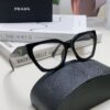 Prada 2024 New Optical Eyeglass Frame Cat-Eye Large Frame Women's Casual Fashion Glasses Sunglasses