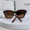 Celine 2025 New Arrival Korean Style Fashion Sunglasses for Women, Avant-Garde Square Frame Inspired by Arc de Triomphe, Slimming Effect for Round Faces, UV Protection Unisex Sun Glasses
