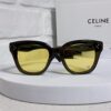 Celine 2025 New Korean-style Fashion Sunglasses for Women, Avant-garde Square Frame Sunglasses Inspired by Arc de Triomphe, Slimming Look for Round Faces, UV-Protective Unisex Sun Glasses