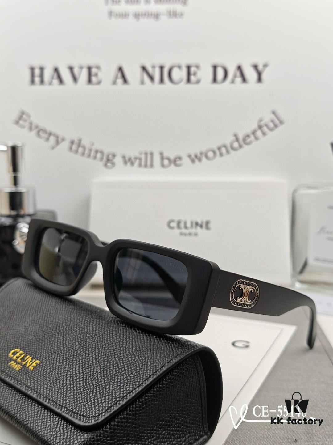 CELINE France TR90 Lightweight Sunglasses with Polarized Lenses, Model 55148