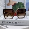 Celine 2024 New Korean Style Oversized Round Frame UV Protection Sunglasses for Women, Stylish and Elegant Sun Glasses