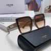Celine 2024 New Korean Style Oversized Round Frame UV Protection Sunglasses for Women, Stylish and Elegant Sun Glasses