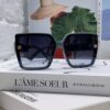 Celine 2024 New Korean Style Oversized Round Frame UV Protection Sunglasses for Women, Stylish and Elegant Sun Glasses