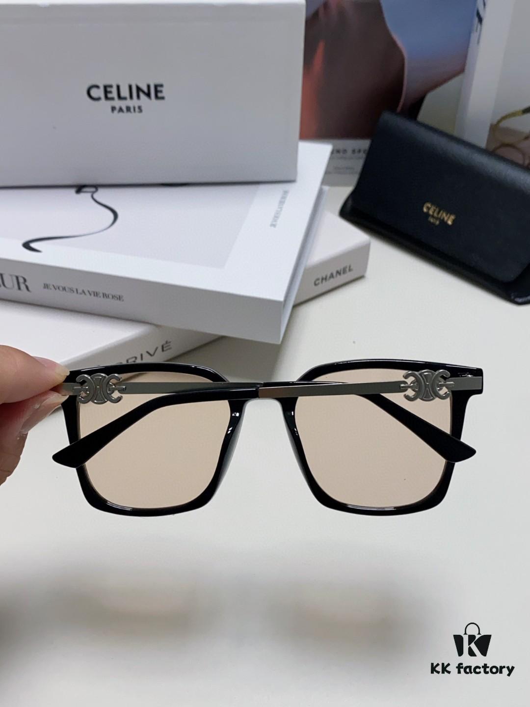 CELINE Red Book Popular Metal Logo Decorated Simple Frame Sunglasses, 6 Colors Available