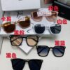 CELINE Red Book Popular Metal-Decorated Logo Simple Frame Sunglasses 6 Colors