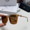 CELINE Red Book Popular Metal-Decorated Logo Simple Frame Sunglasses 6 Colors