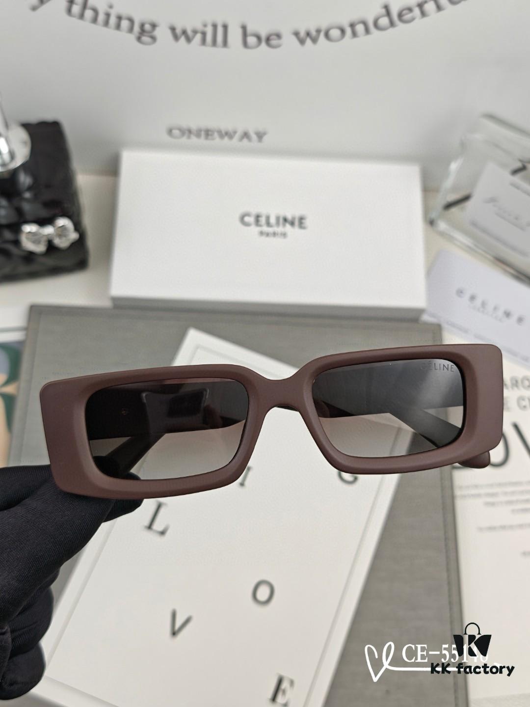 CELINE France - Polarized Sunglasses with POLAROID Resin Lenses, TR90 Frame, Lightweight and Comfortable, Model: 55148