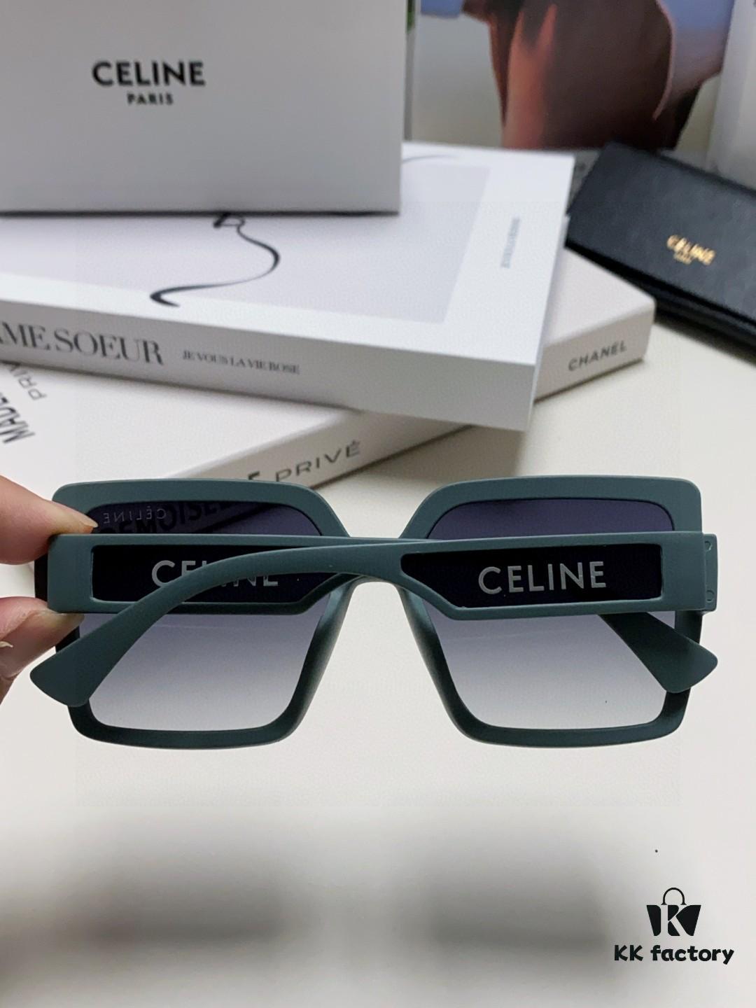 Celine 2025 New Arrival Korean Style Oversized Round Frame UV Protection Sunglasses for Women, Stylish and Elegant Sun Glasses with High-End Appeal