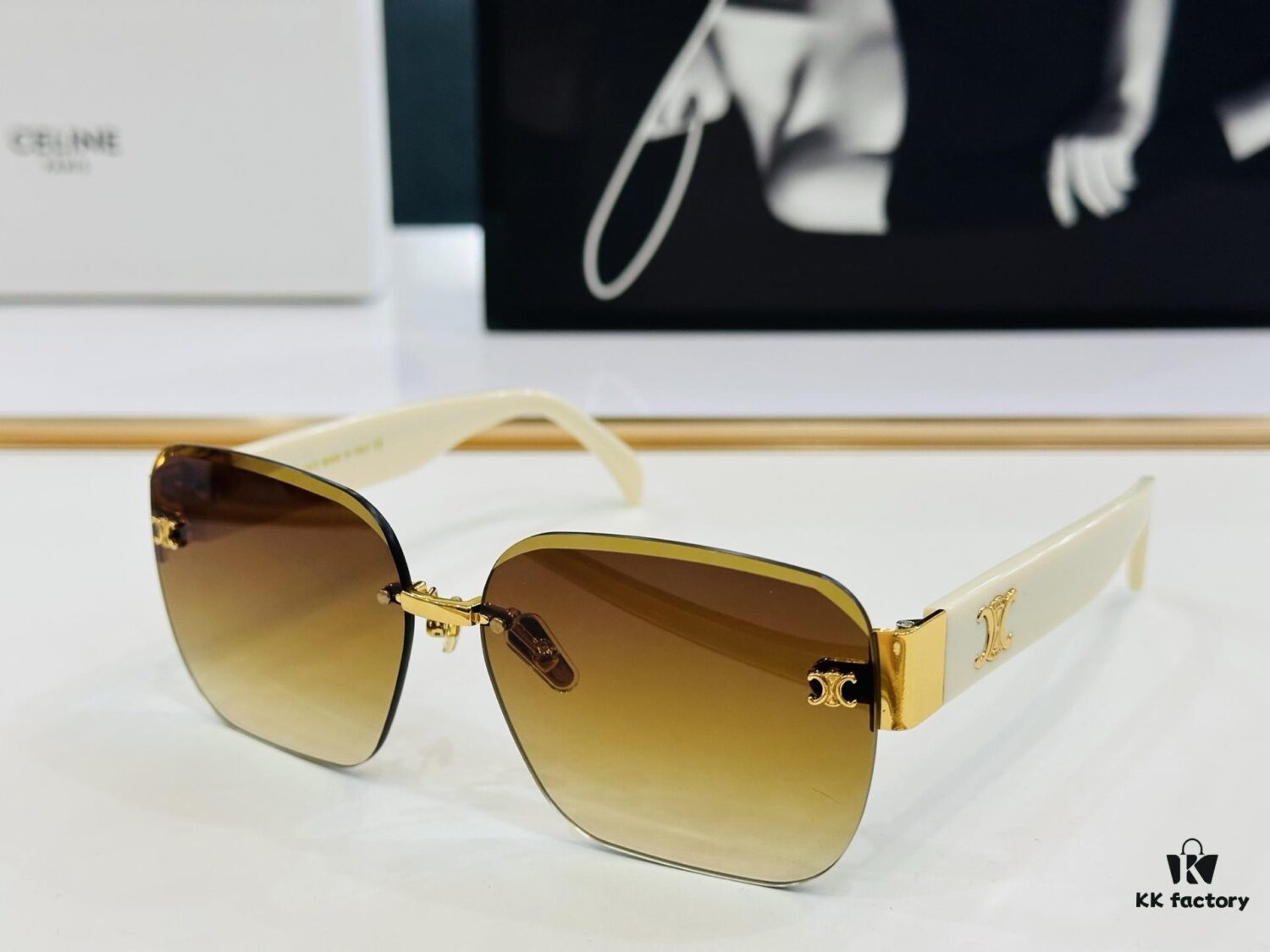 CELINE CL8031 Size: 59×13-146 Classic Best-Selling Unisex Sunglasses with Excellent Luster and Premium Craftsmanship