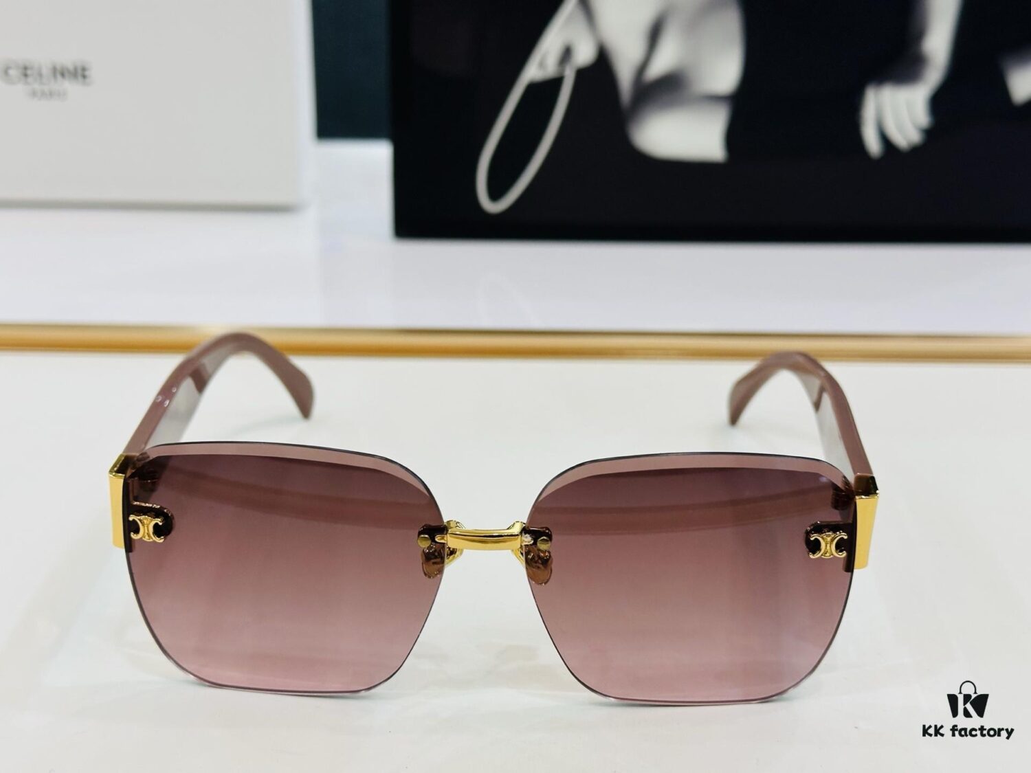 CELINE CL8031 Size: 59×13-146 Classic Best-Selling Unisex Sunglasses with Excellent Luster and Premium Craftsmanship