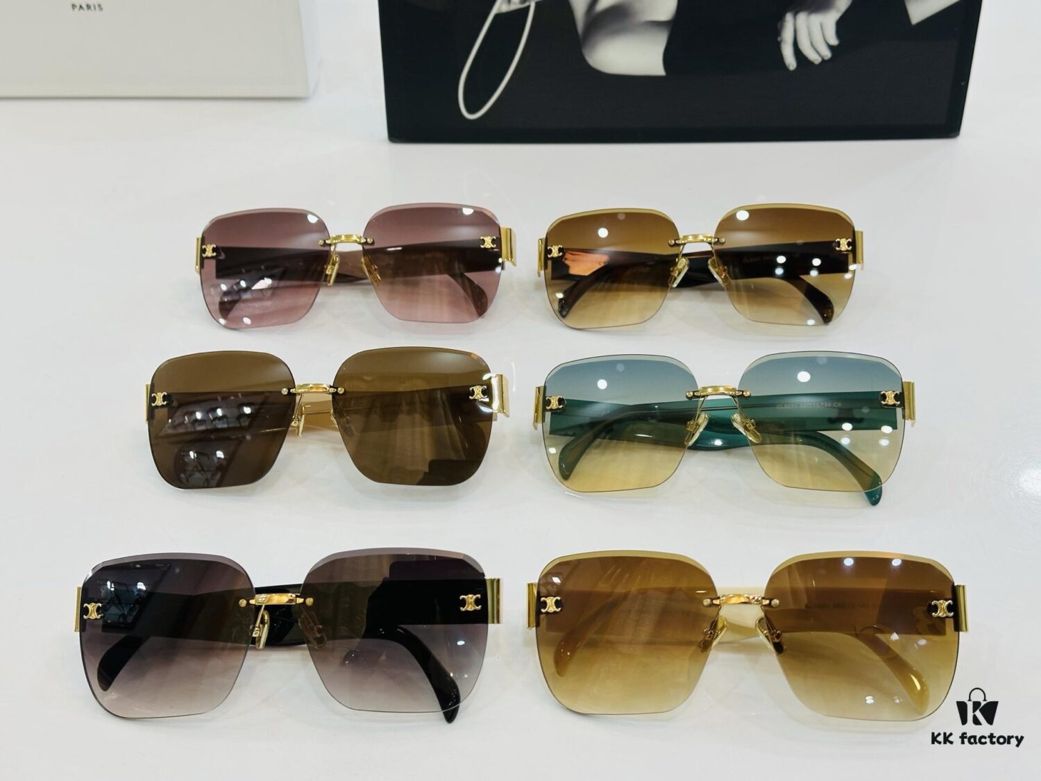 CELINE CL8031 Size: 59×13-146 Classic Best-Selling Unisex Sunglasses with Excellent Luster and Premium Craftsmanship