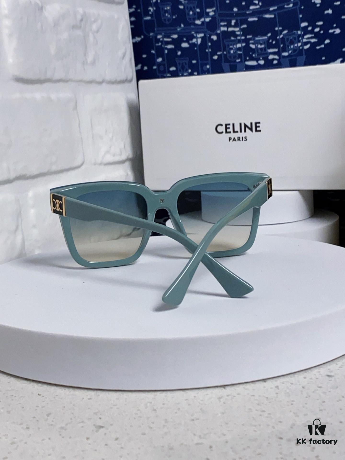 Celine 2025 New Arrival Square Sunglasses for Women, Stylish Oversized Frame, Slimming Effect for Round Faces, Polarized UV Protection Beach Sun Glasses Unisex