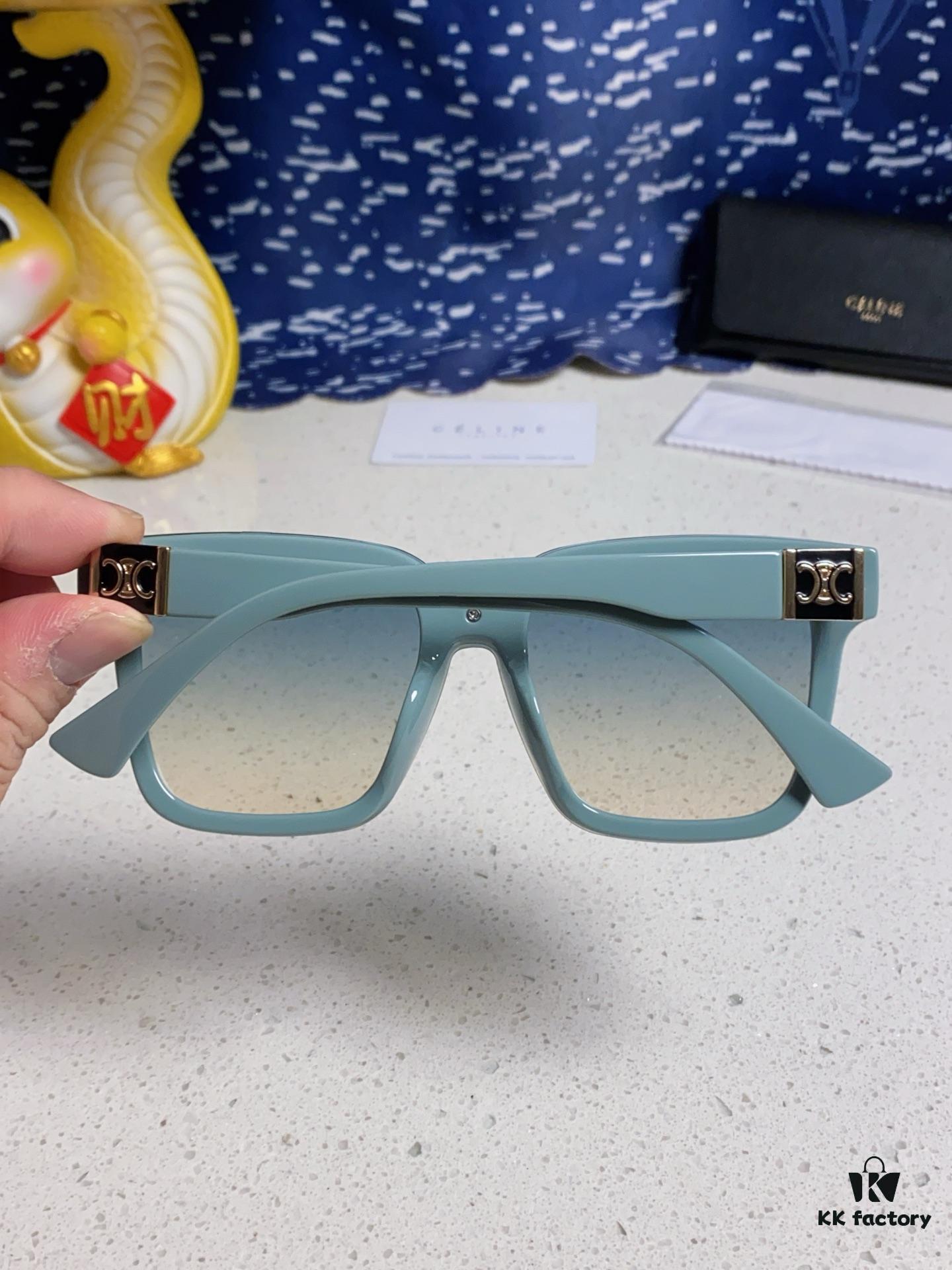 Celine 2025 New Arrival Square Sunglasses for Women, Stylish Oversized Frame, Slimming Effect for Round Faces, Polarized UV Protection Beach Sun Glasses Unisex