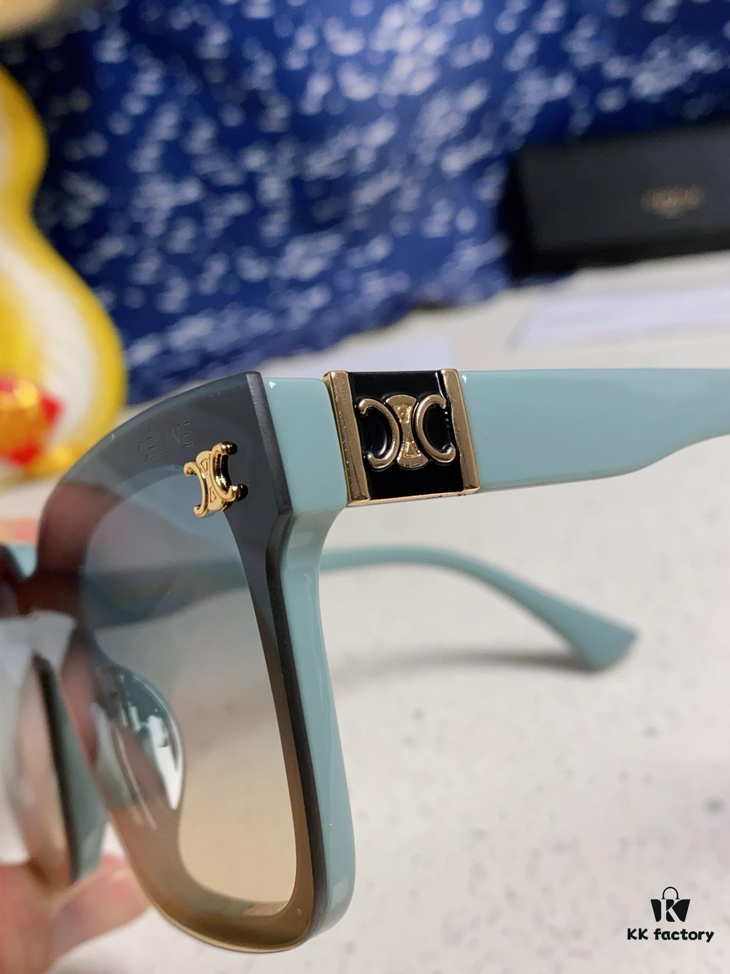 Celine 2025 New Arrival Square Sunglasses for Women, Stylish Oversized Frame, Slimming Effect for Round Faces, Polarized UV Protection Beach Sun Glasses Unisex