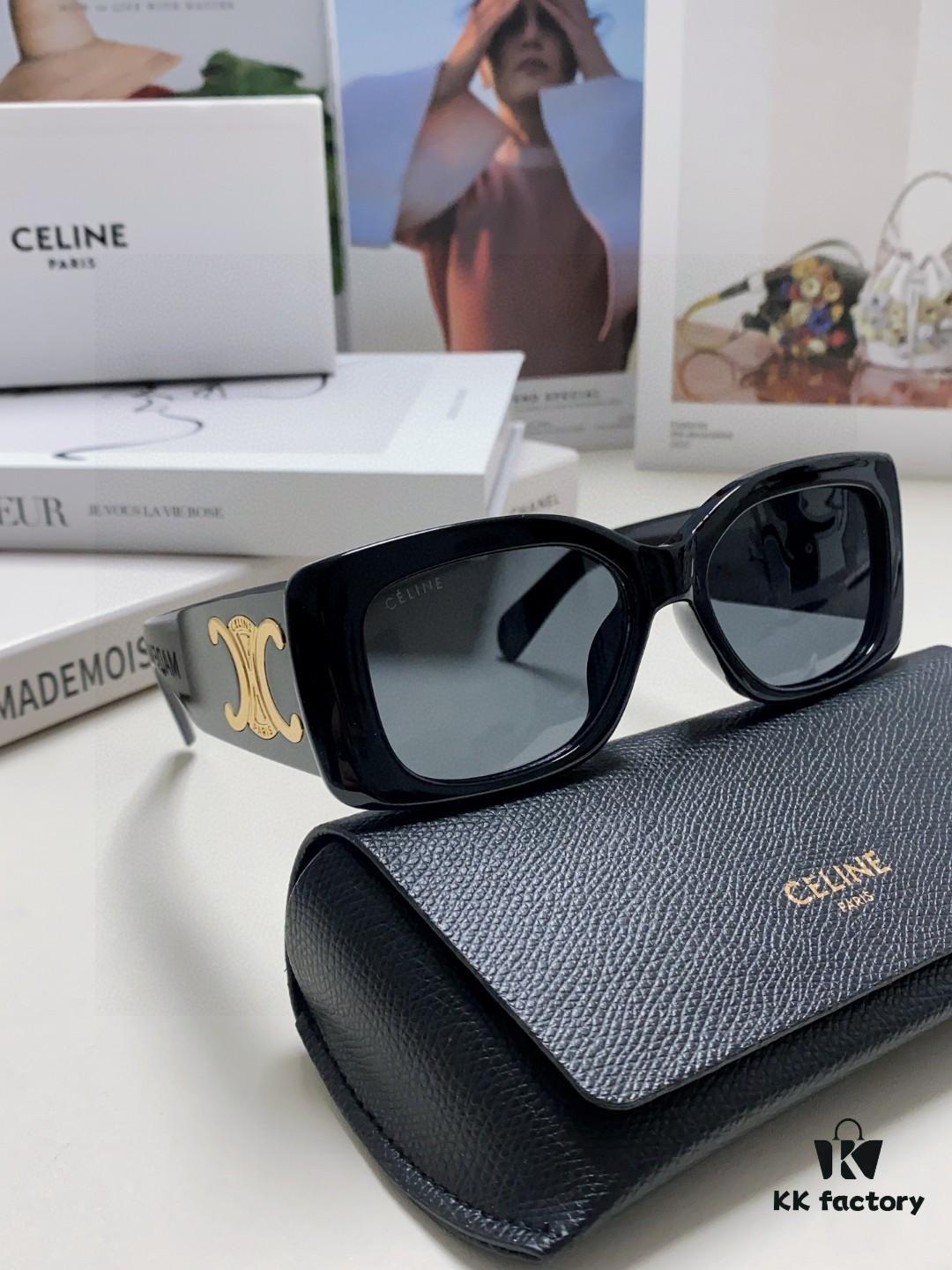 CELINE 2025 New Arrival Runway Official Same Style as Yang Mi, Versatile Oversized Square Archetype Sunglasses for Women