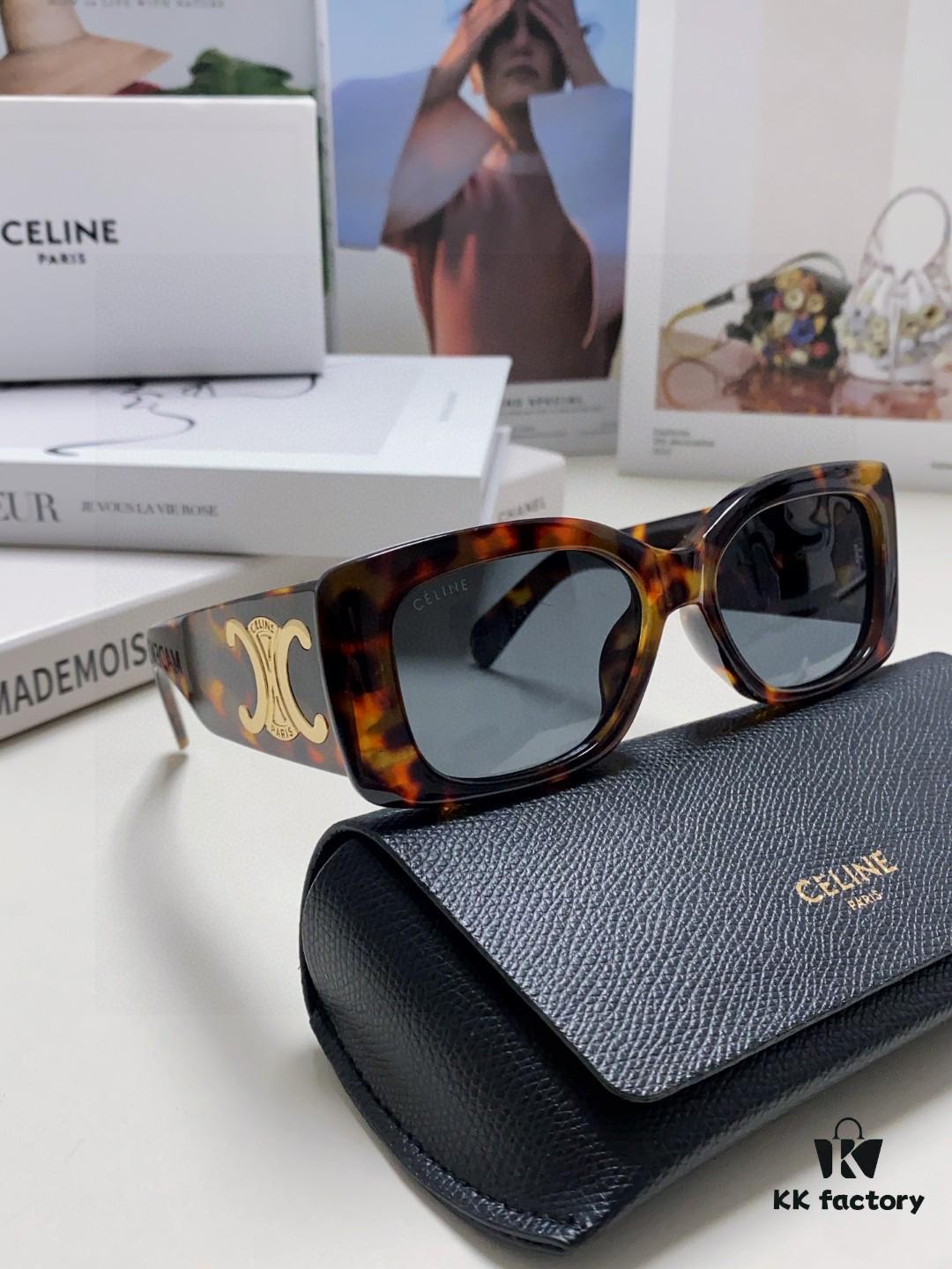 CELINE 2025 New Runway Official Same Style as Yang Mi, Versatile Oversized Square Archetype Sunglasses