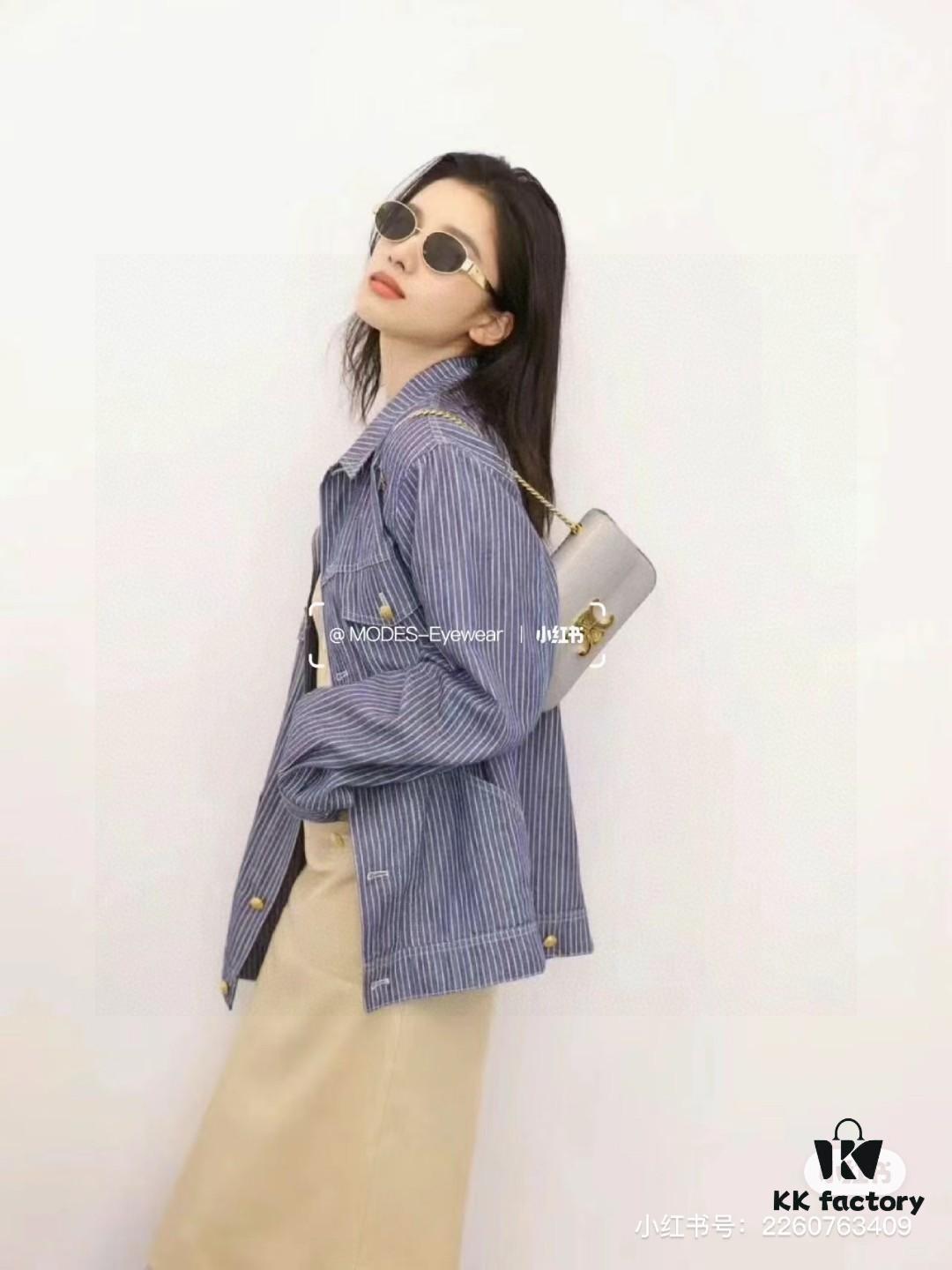 Lisa's Same Style - Celine Retro Round Frame Sunglasses, Selene's 'Ultraman' Design, Iconic Arch Classic, Always in High Demand, Hard to Get