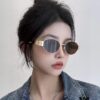 Lisa's Same Style - Celine Retro Round Frame Sunglasses, 'Selin's Ultraman' Design, Iconic Arches Always Popular, Hard to Get